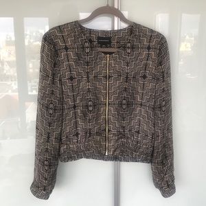 Black and gold silk jacket